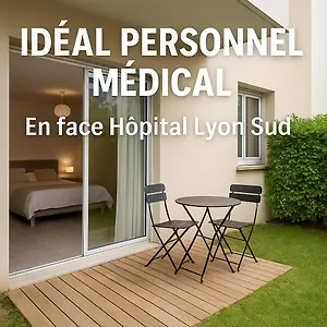Appartement T1 A 2 Min Hopitaux Lyon Sud Fac De Medecine Et Terminus Metro B, Pierre-Bénite